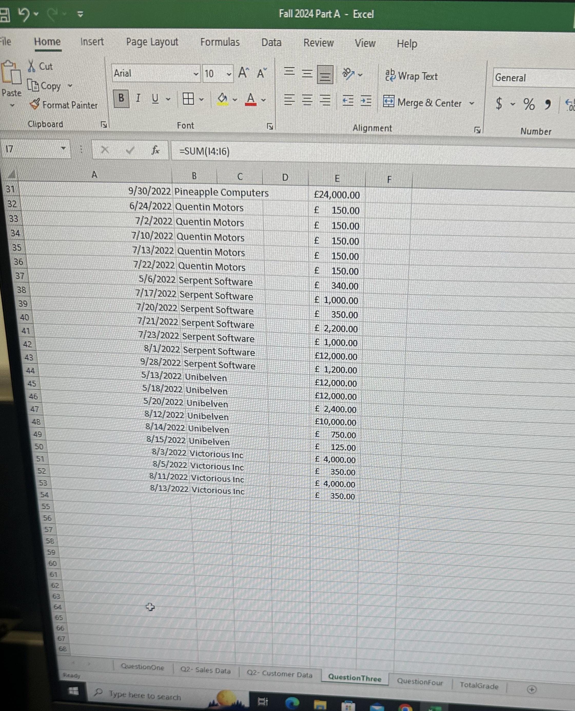 Question 2 : Using Functions Directions: Make