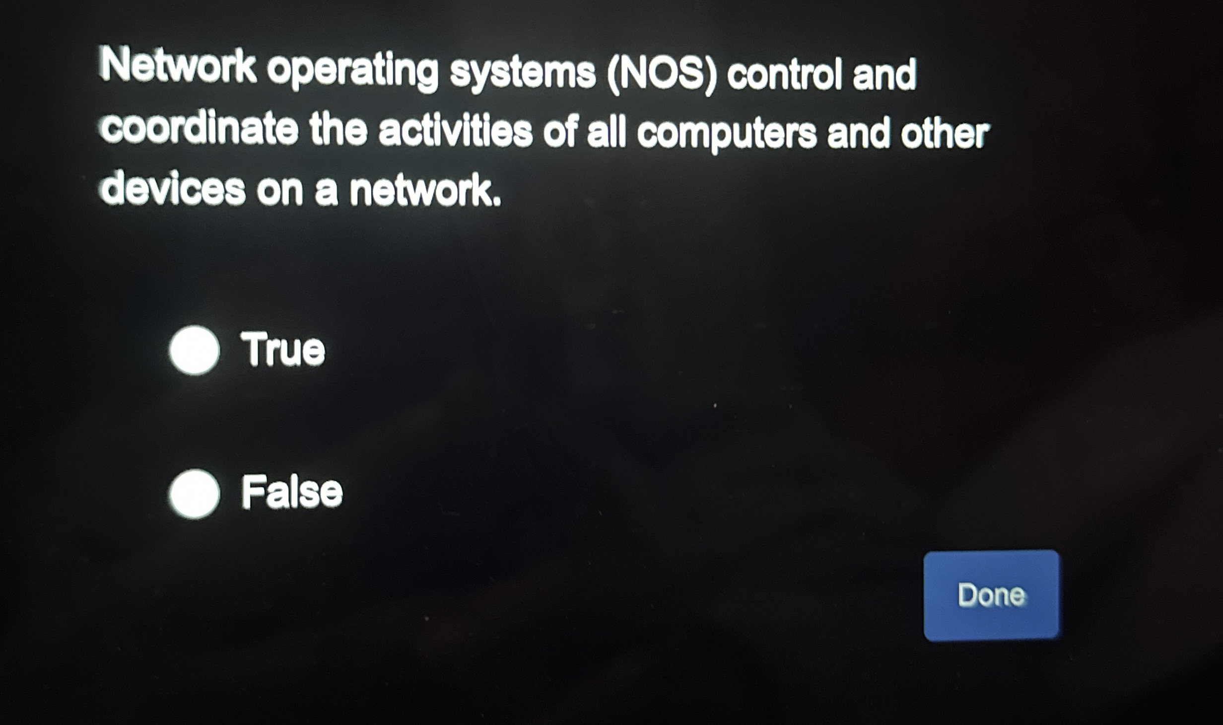 Network operating systems ( NOS ) control and