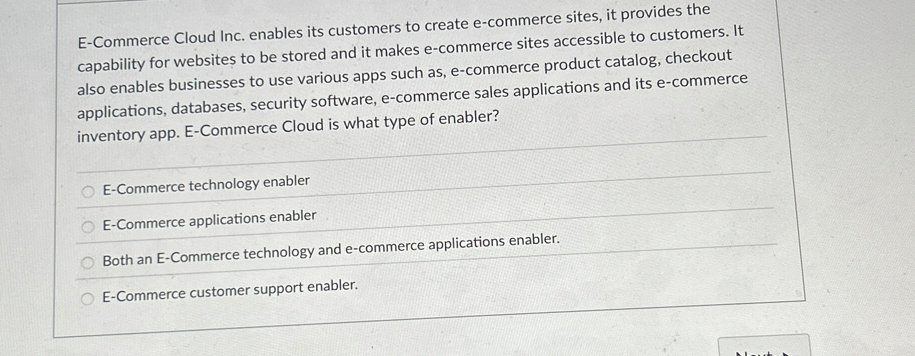 E - Commerce Cloud Inc. enables its customers to
