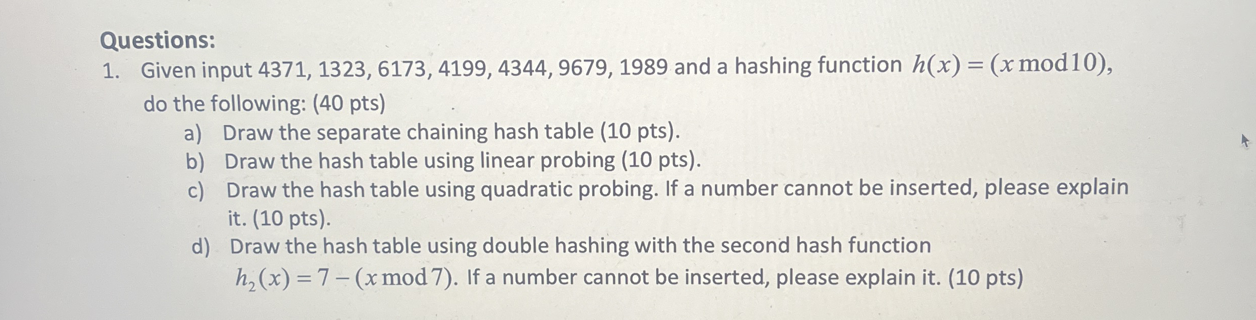 Questions: Given input 4 3 7 1 , 1 3 2 3 , 6 1 7