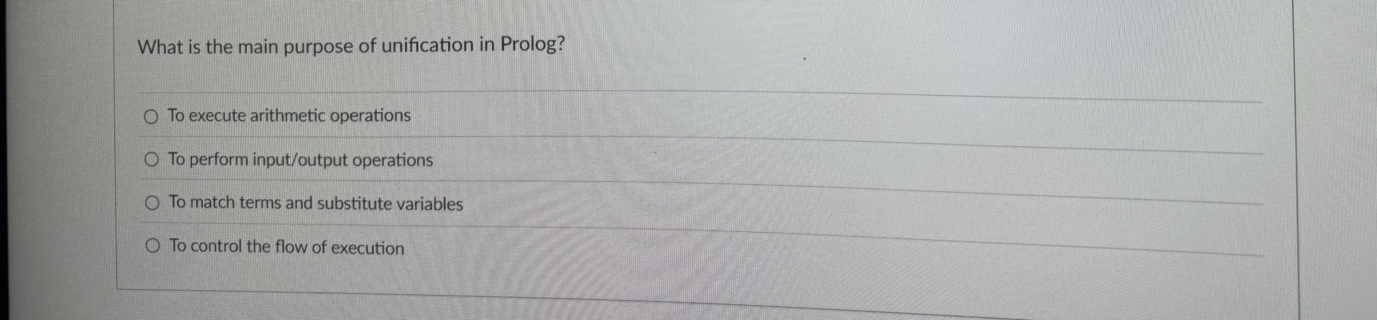 What is the main purpose of unification in