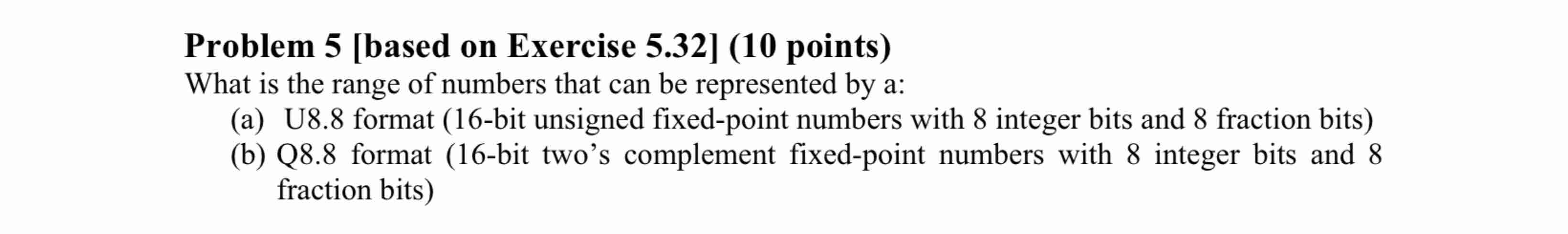 Problem 5 [ based on Exercise 5 . 3 2 ] ( 1 0