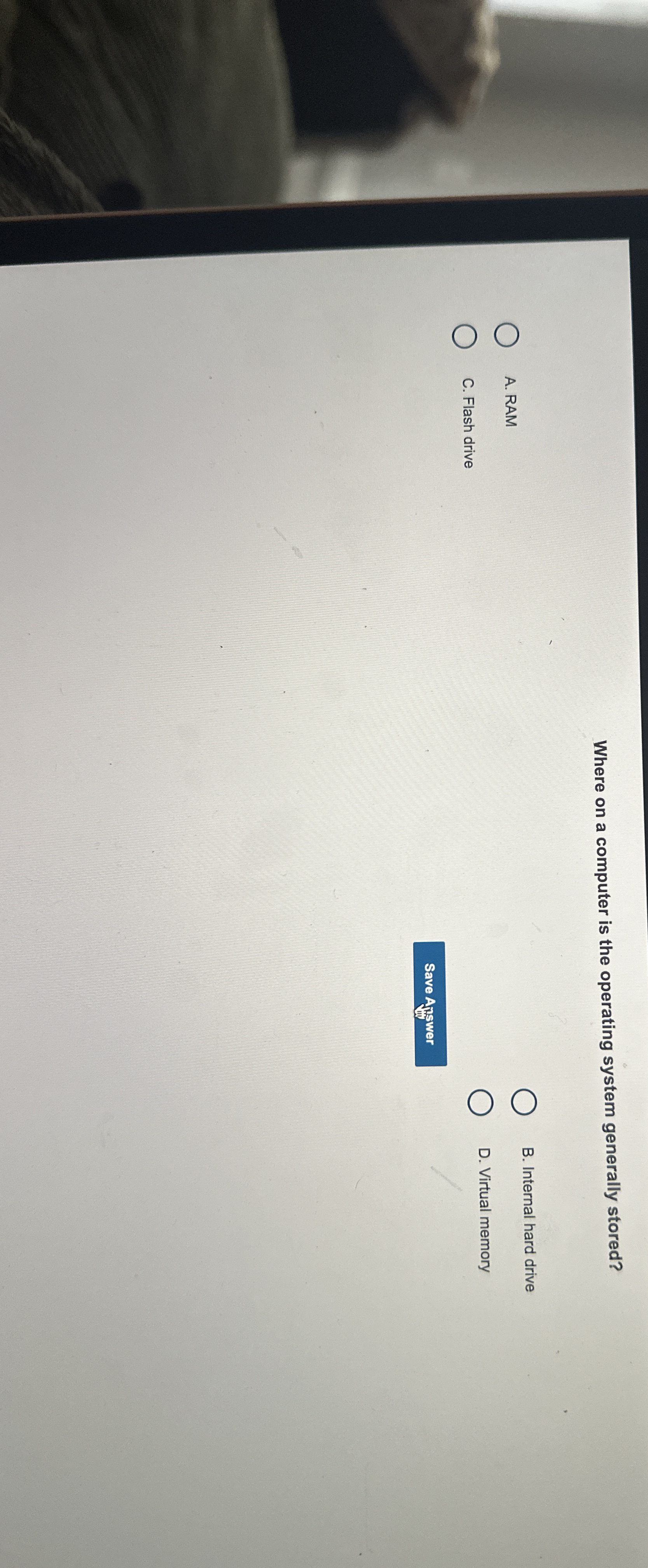 Where on a computer is the operating system