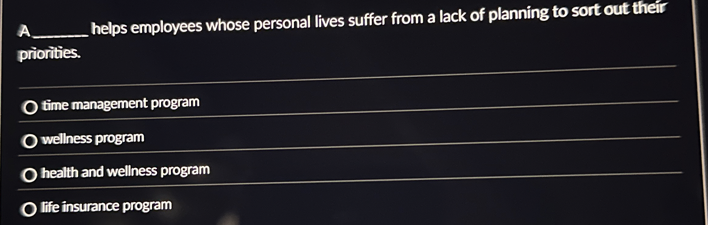 A helps employees whose personal lives suffer