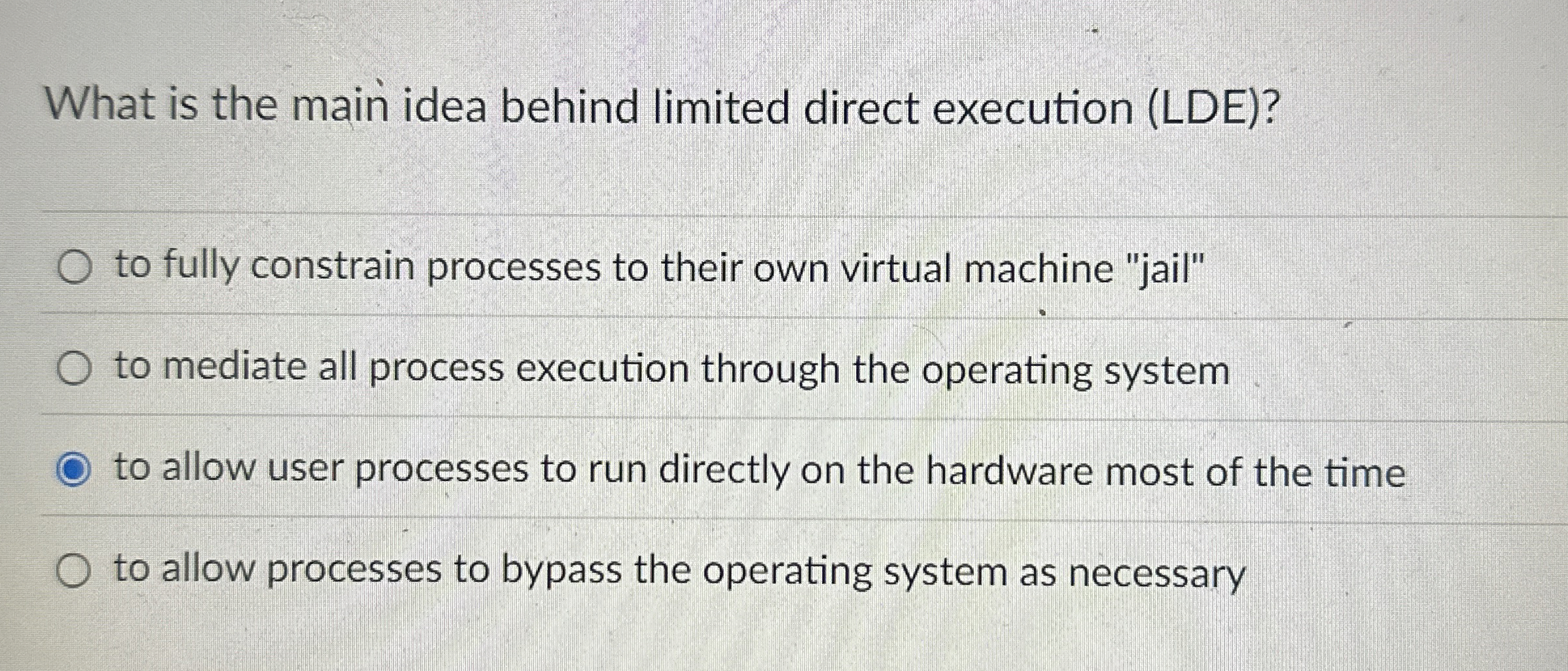 What is the main idea behind limited direct