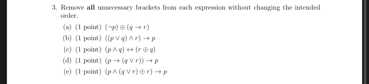 Remove all unnecessary brackets from each