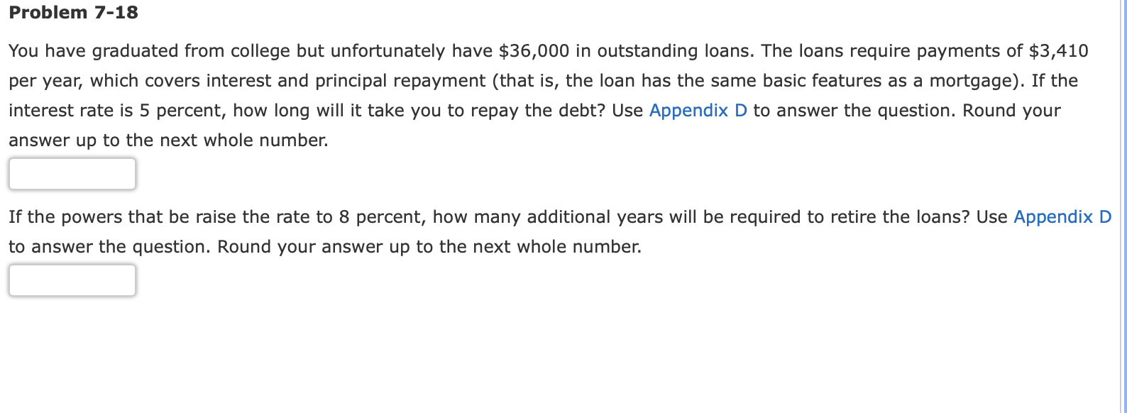 Problem 7-16 This extended problem covers many of