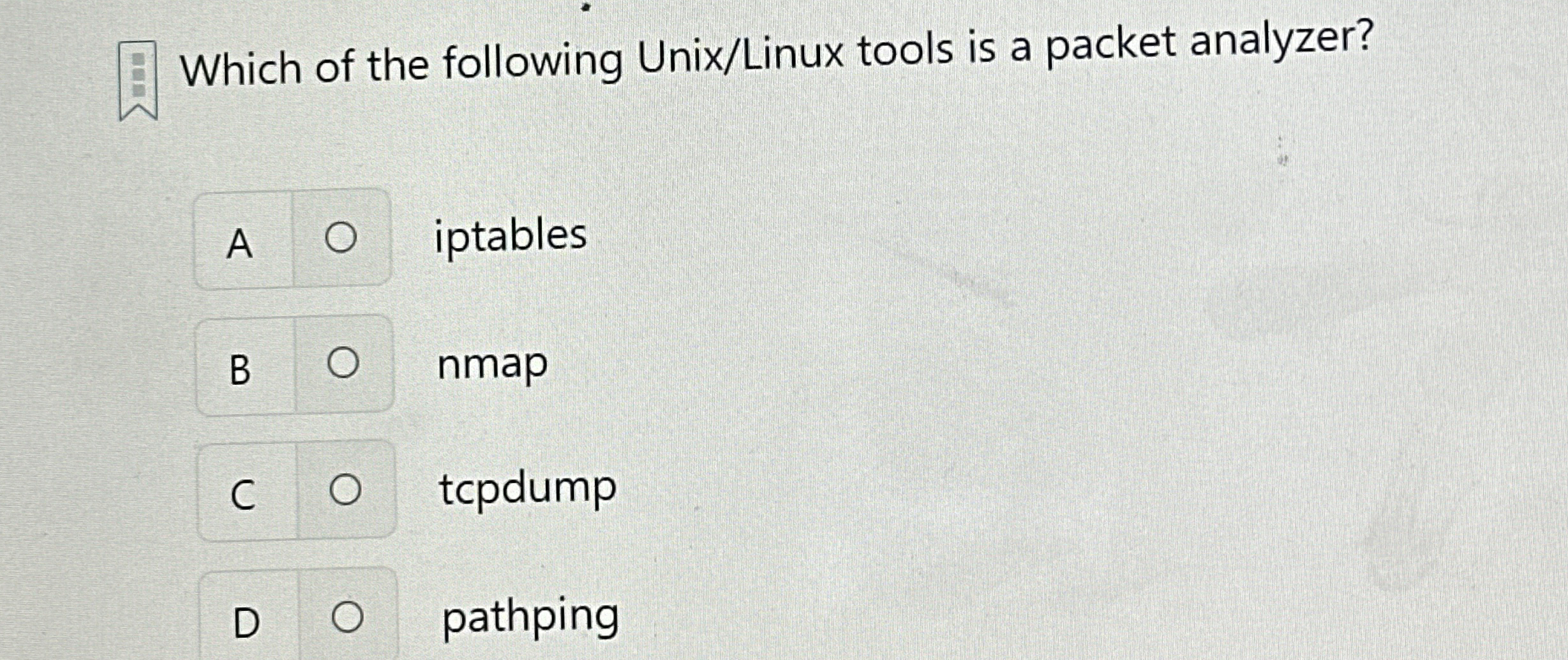 Which of the following Unix / Linux tools is a