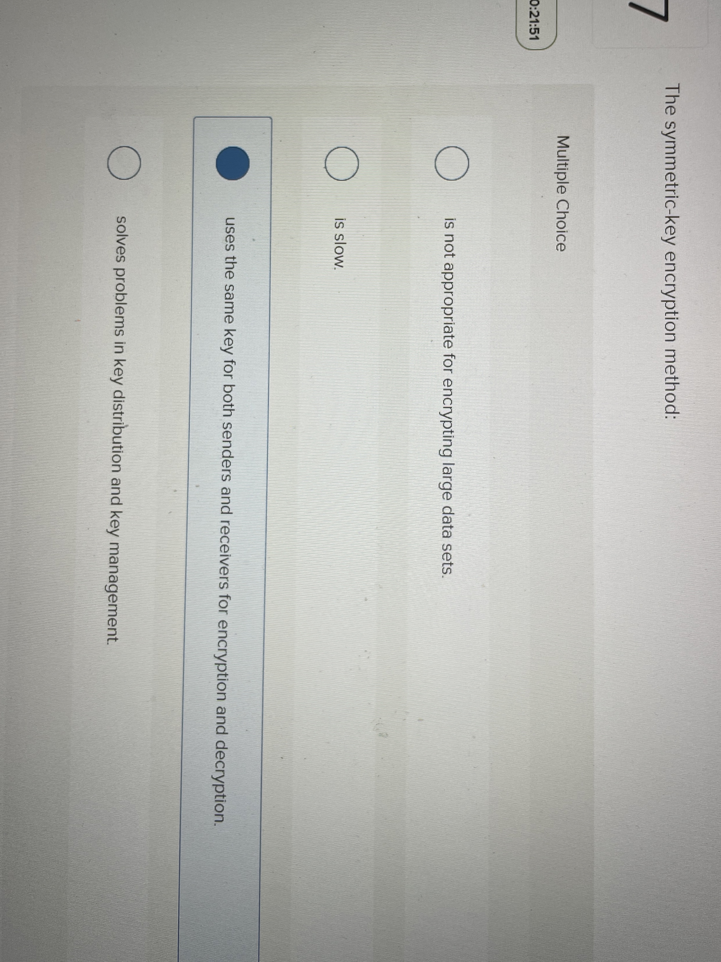 The symmetric - key encryption method: Multiple