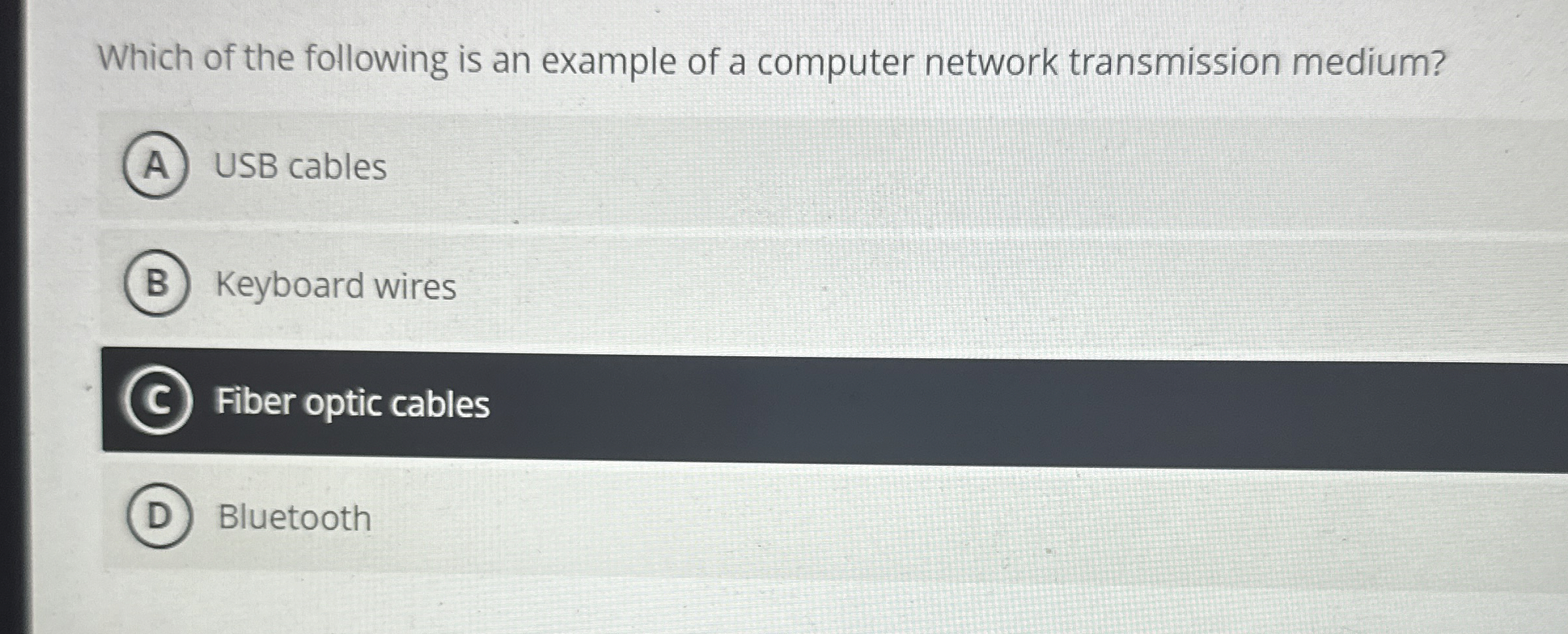 Which of the following is an example of a