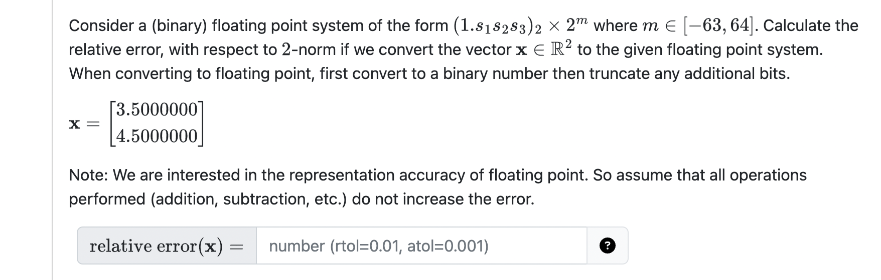 ( binary ) floating point system of the form ( 1
