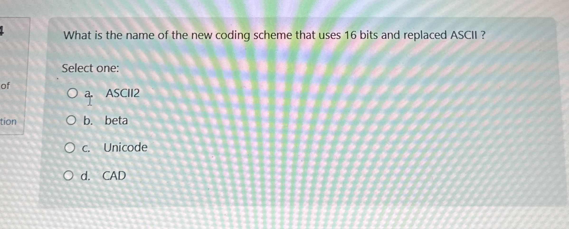 What is the name of the new coding scheme that
