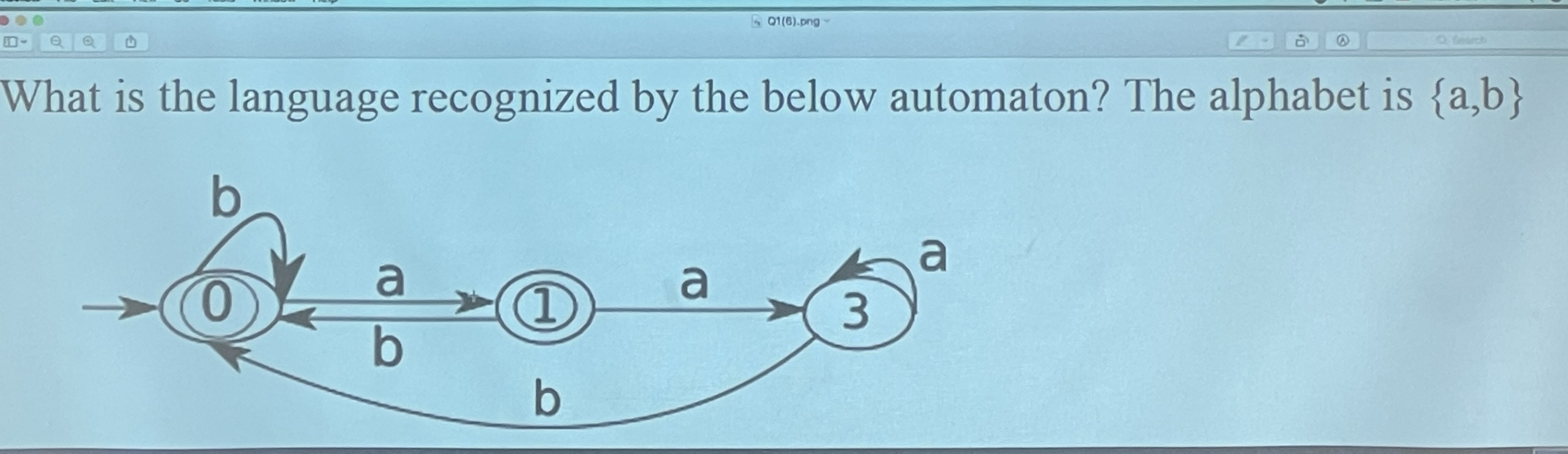 What is the language recognized by the below