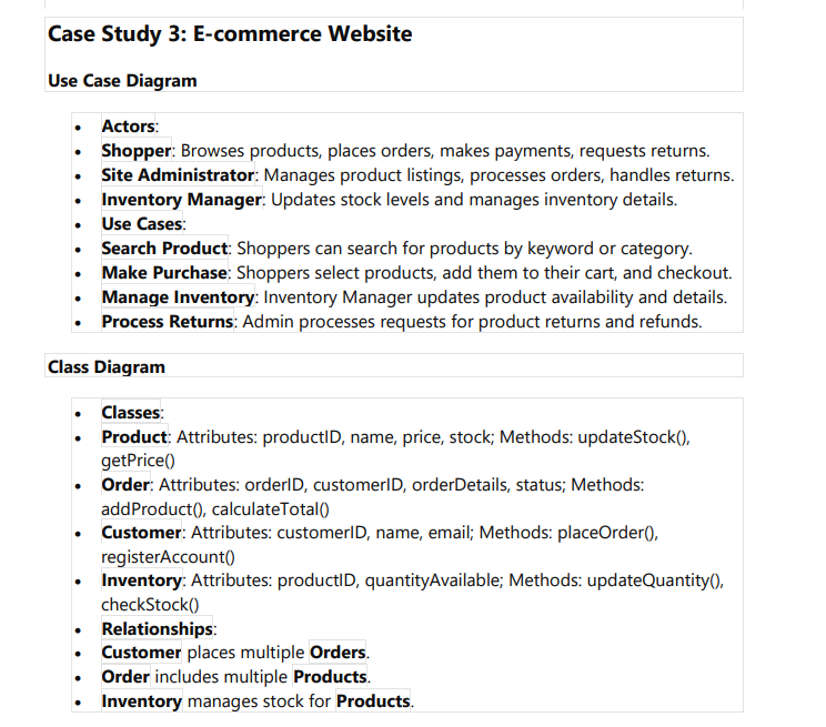 Choose ONE case study from the below and prepare