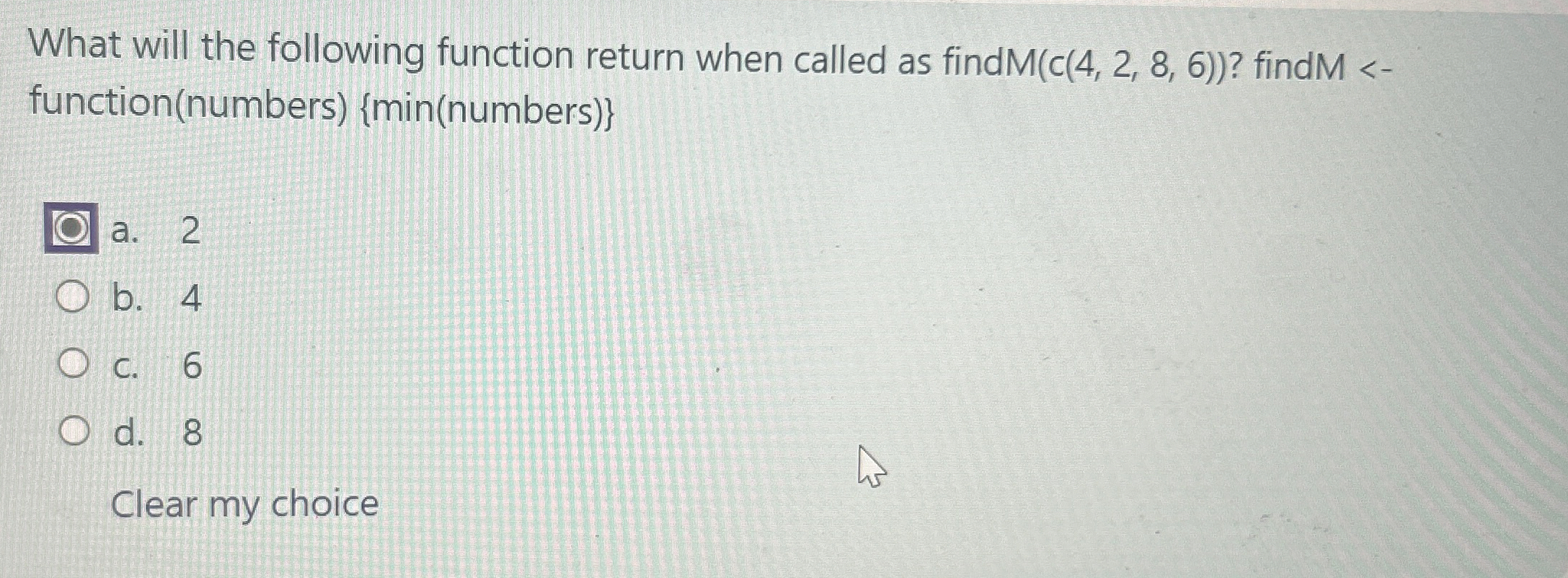 What will the following function return when