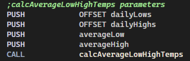For the following procedure: