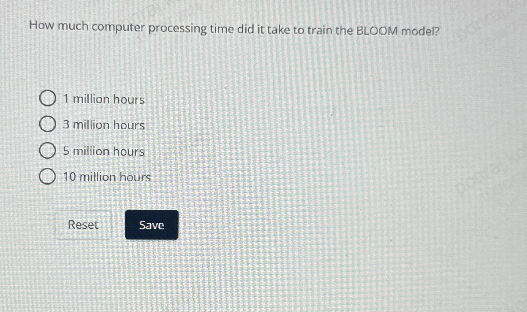 How much computer processing time did it take to