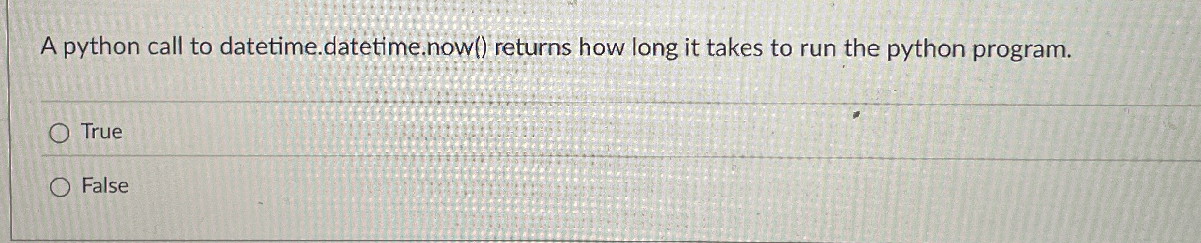 A python call to datetime.datetime.now ( )