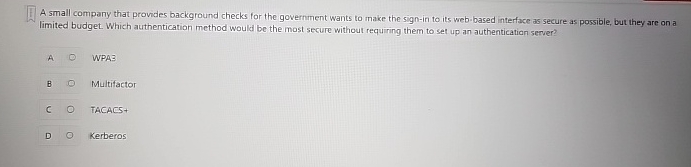 1 A small company that provides background checks