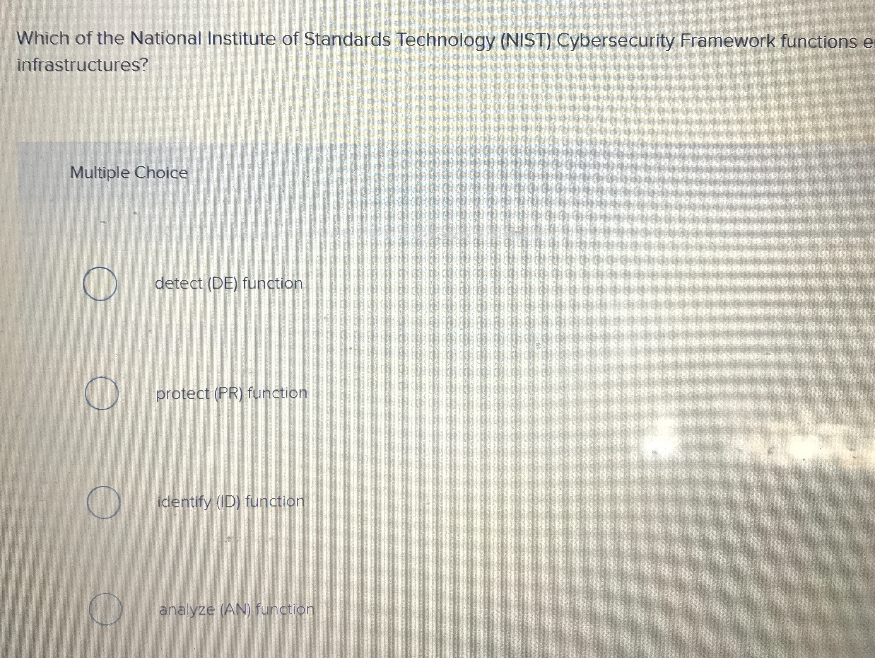 Which of the National Institute of Standards