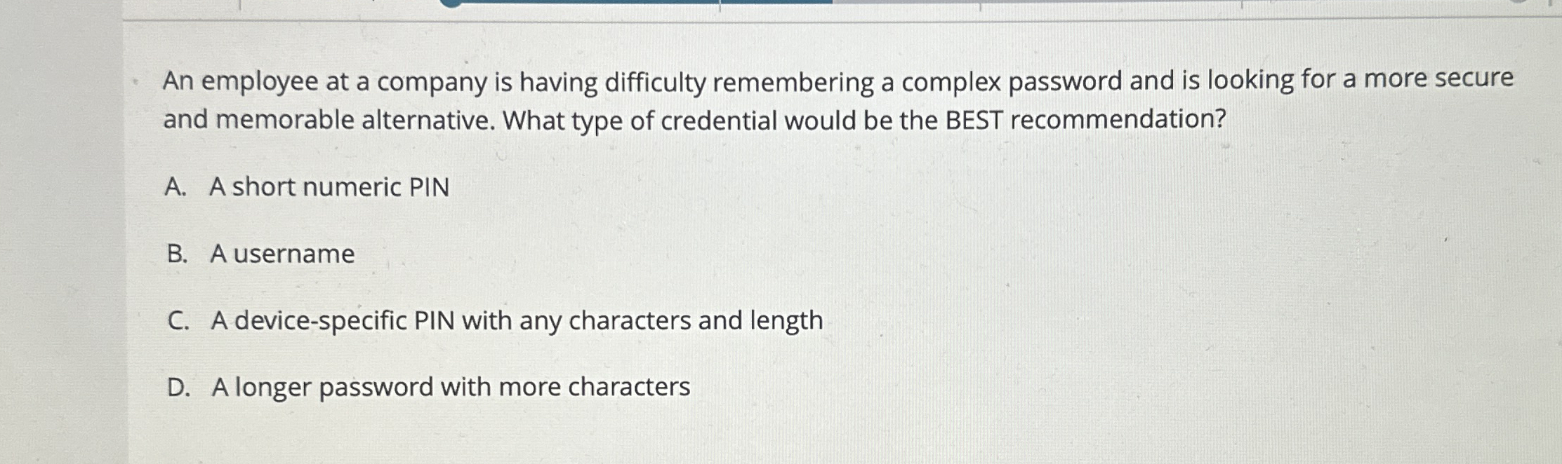 An employee at a company is having difficulty