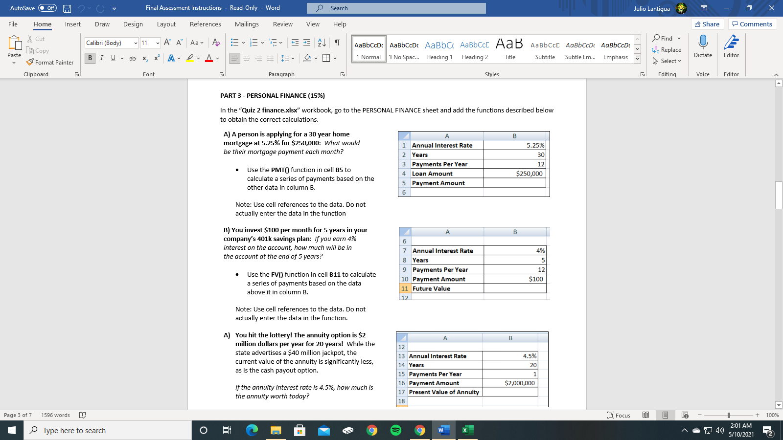 how do i solve this? AutoSave . Off) Final