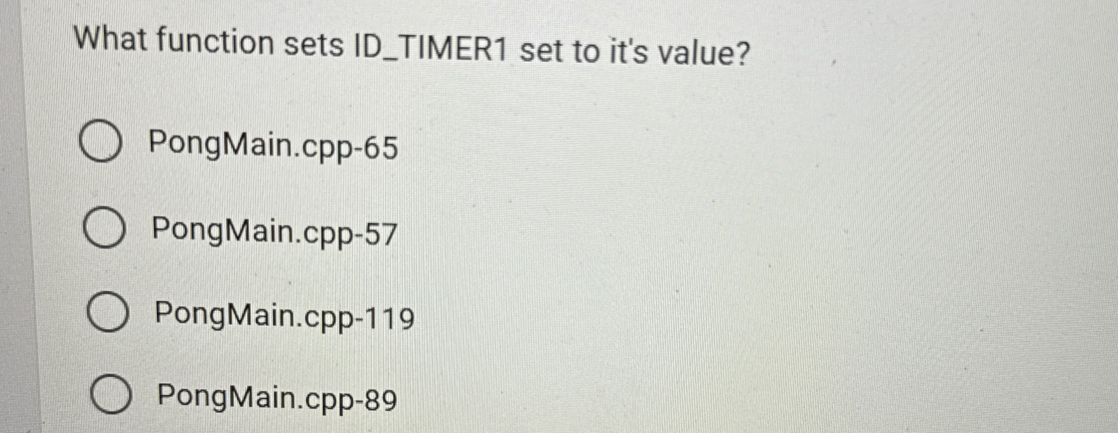 What function sets ID _ TIMER 1 set to it's