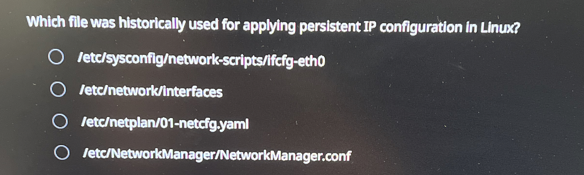 Which file was historically used for applying
