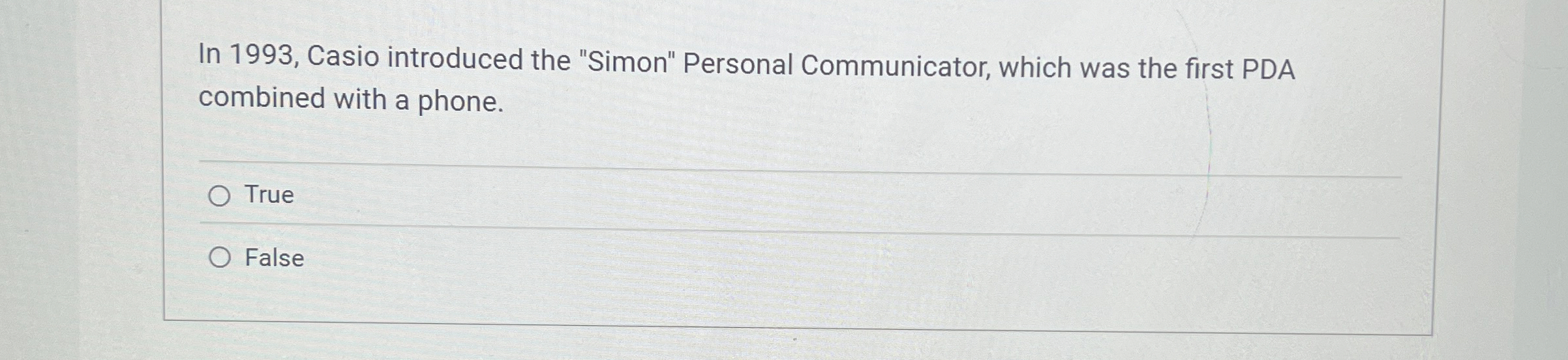 In 1 9 9 3 , Casio introduced the "Simon"