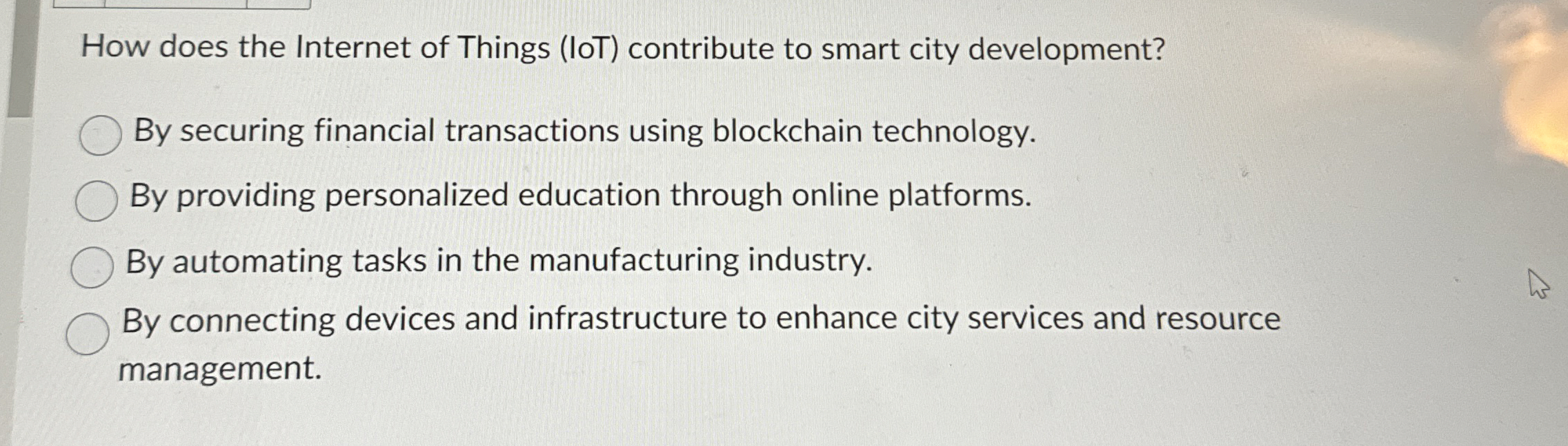 How does the Internet of Things ( IoT )