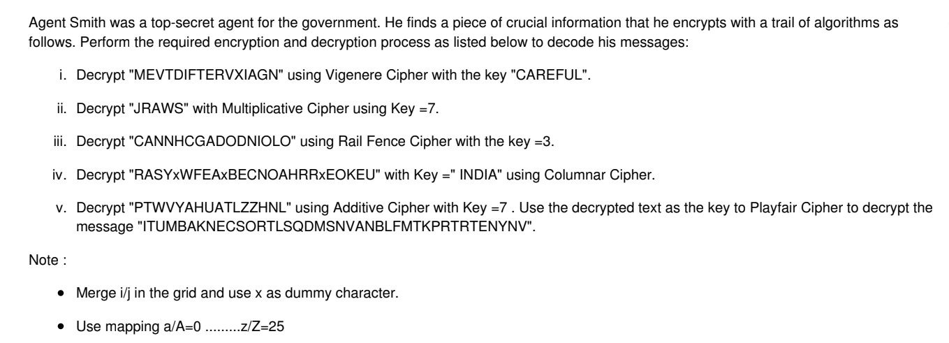 Agent Smith was a top - secret agent for the