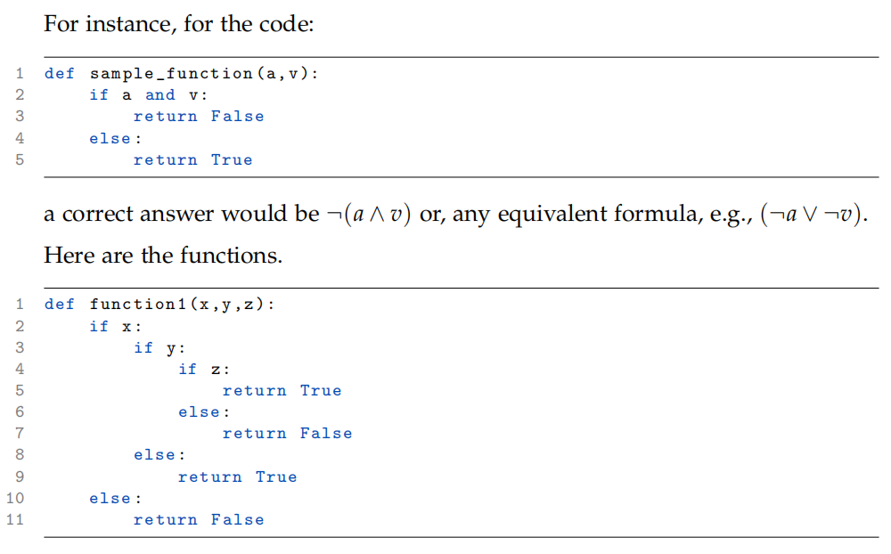 In the following Python code snippets, all