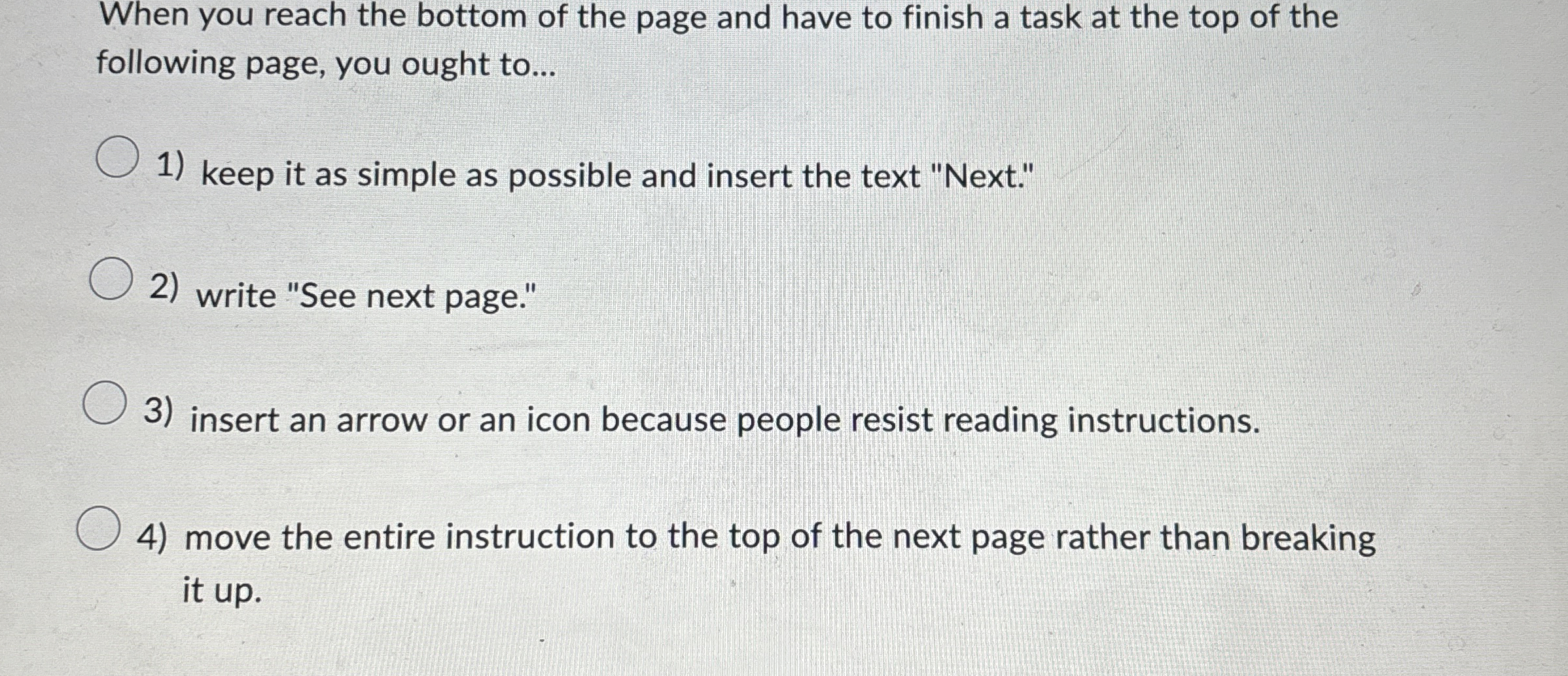 When you reach the bottom of the page and have to