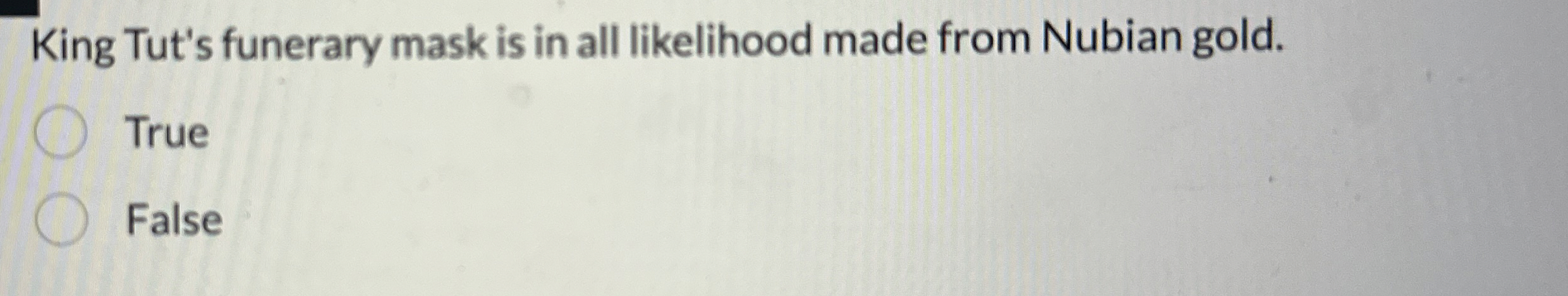 King Tut's funerary mask is in all likelihood