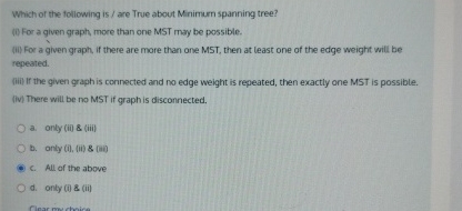 Which of the following is / are True about