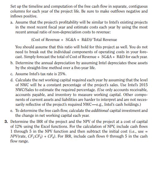 DATA CASE You have just been hired by Intel in