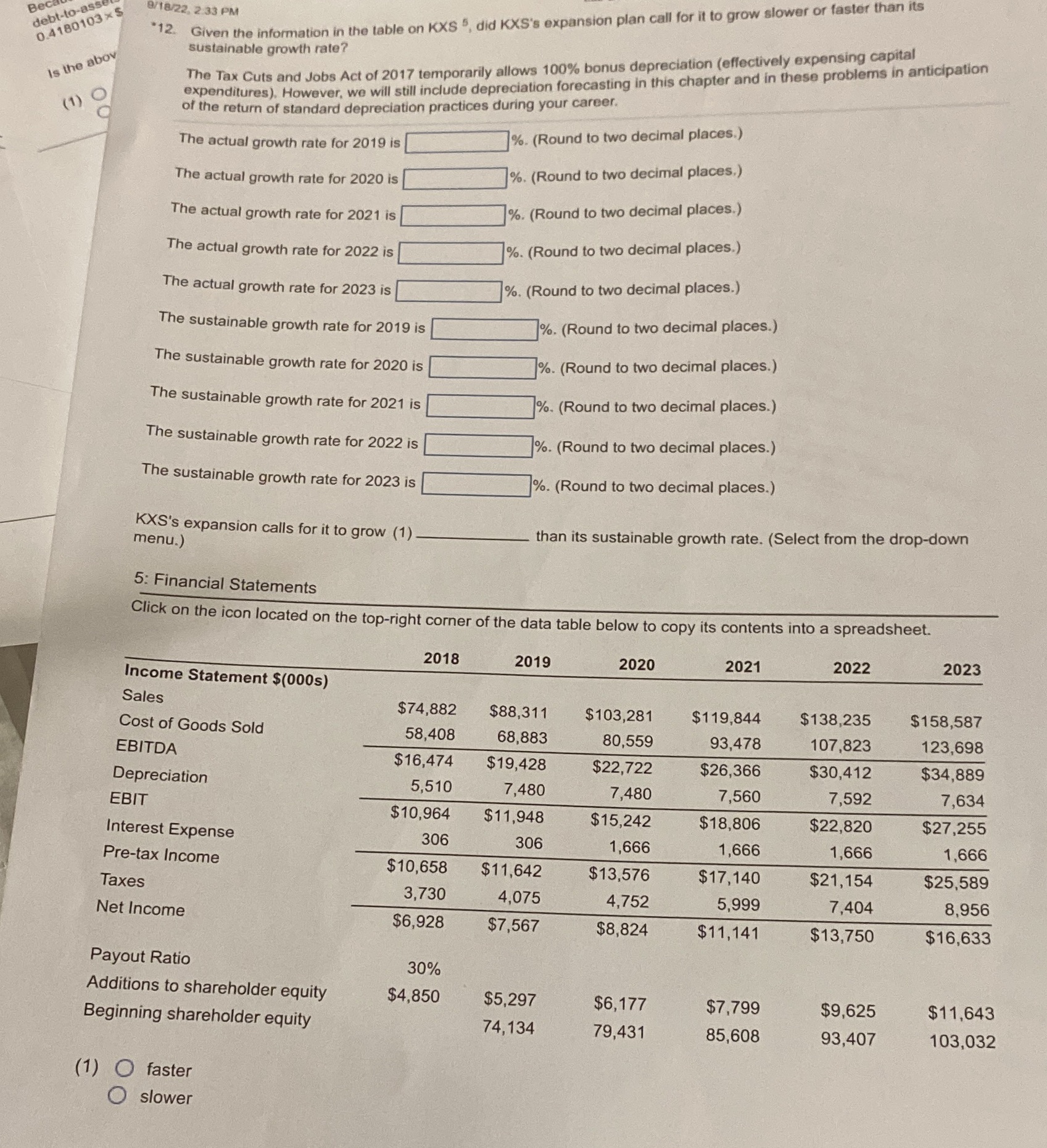 debt-to-ass 9/18/22, 2:33 PM Given the