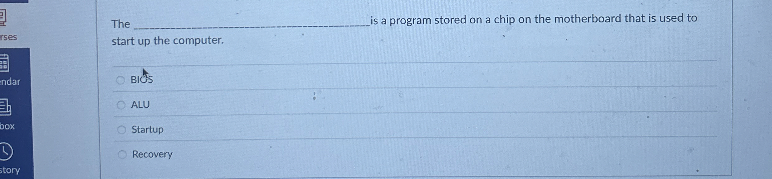 The is a program stored on a chip on the