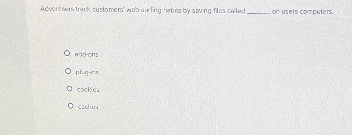 Advertisers track customers' web - surfing habits