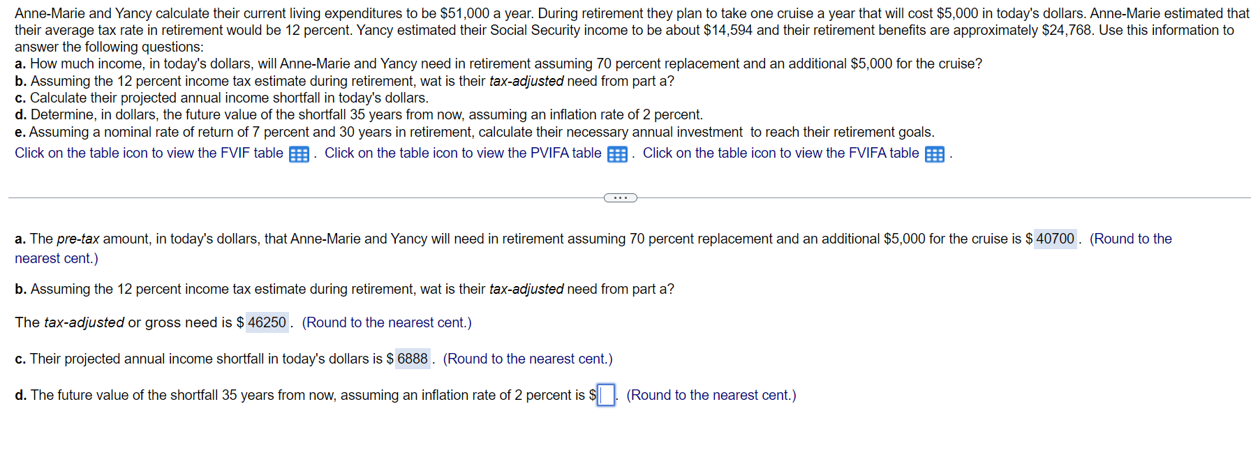 I ONLY NEED D & E ANSWERED AnneMarie and Yancy