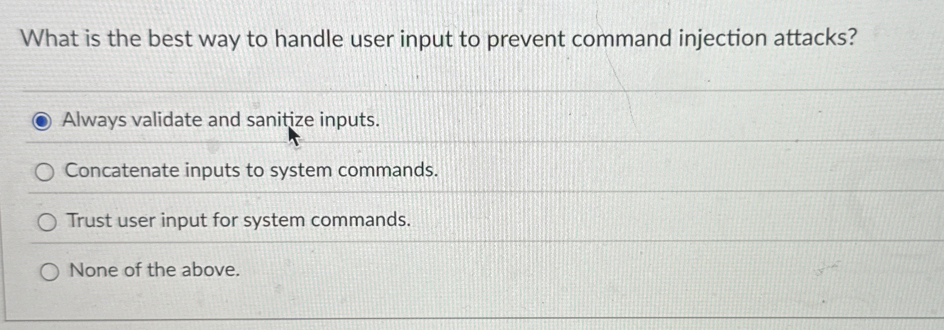 What is the best way to handle user input to