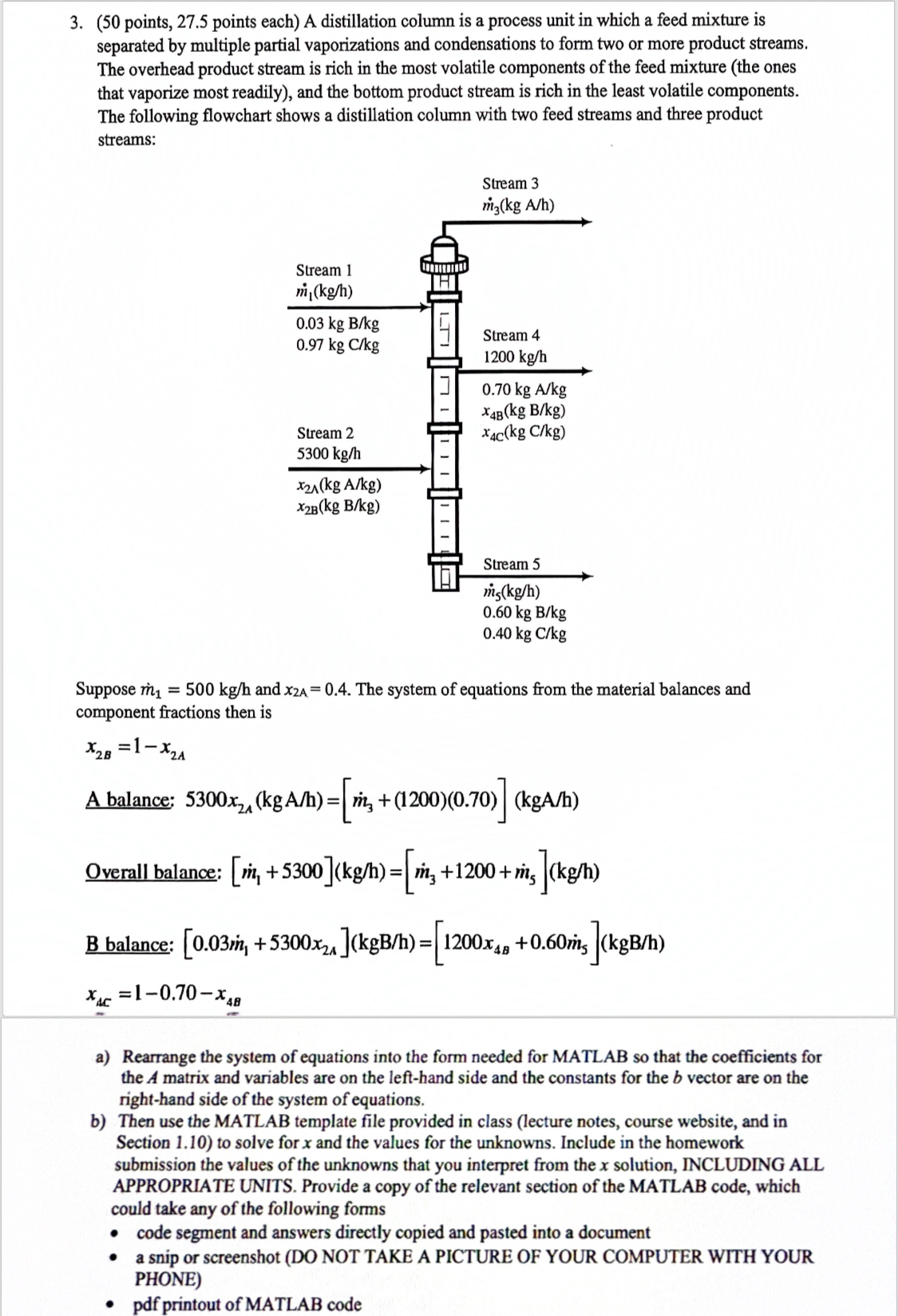 x c = 1 - 0 . 7 0 - x B a ) Rearrange the system