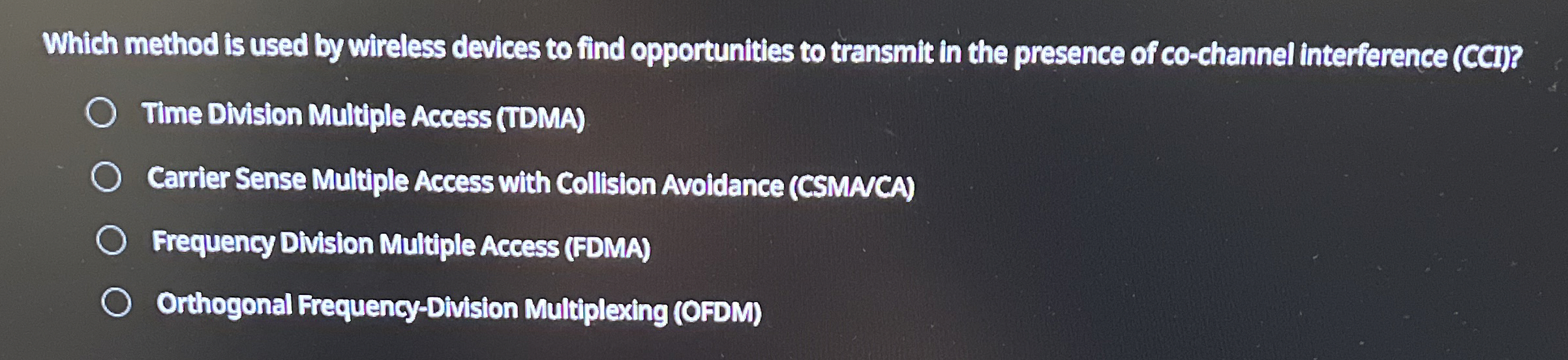 Which method is used by wireless devices to find