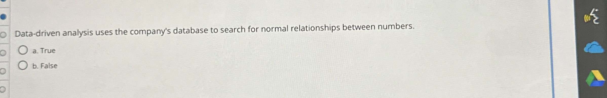 Data - driven analysis uses the company's