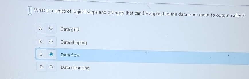 What is a series of logical steps and changes
