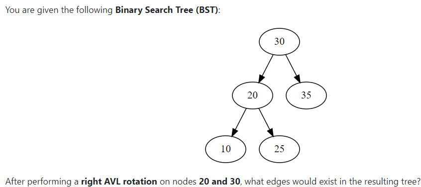 You are given the following Binary Search Tree (