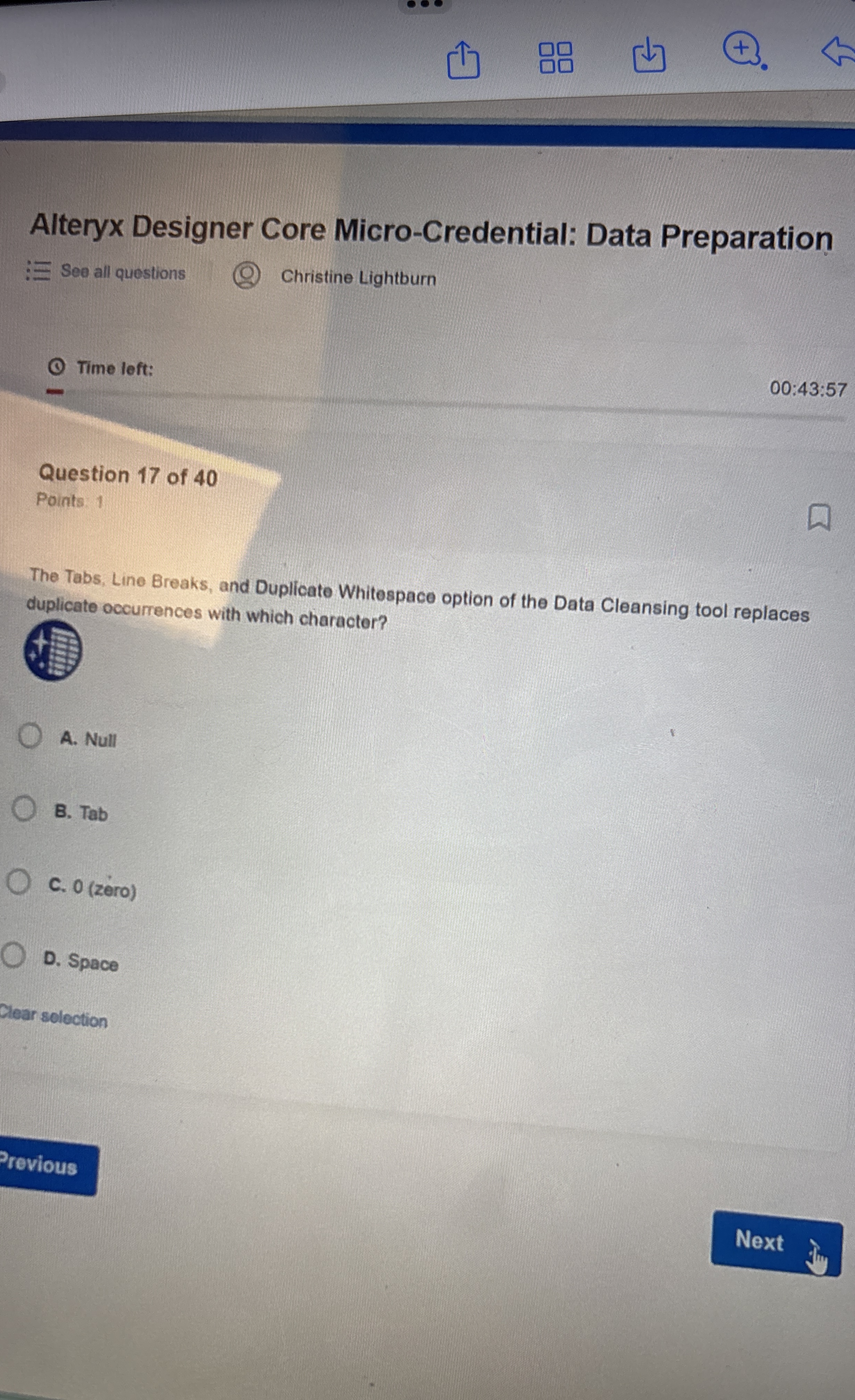 Alteryx Designer Core Micro - Credential: Data
