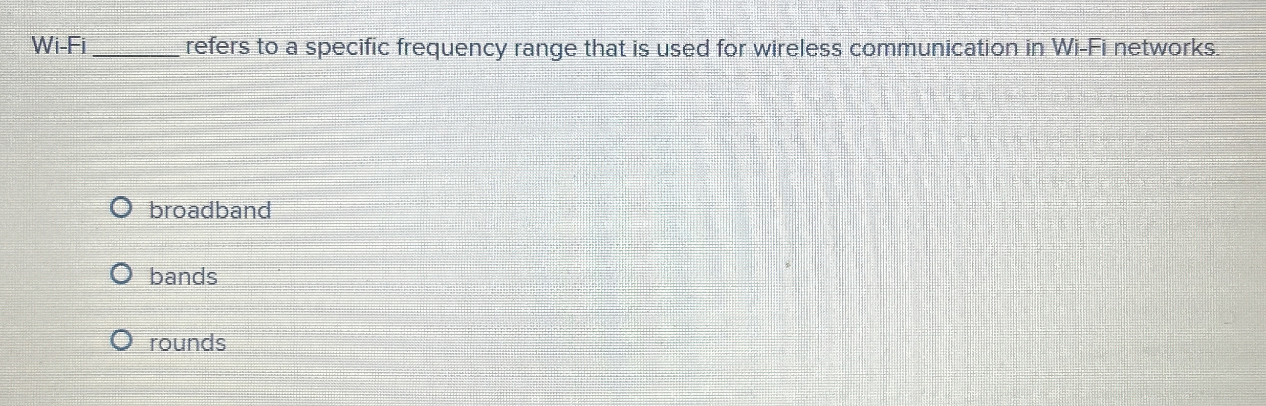W i - F i q , refers to a specific frequency