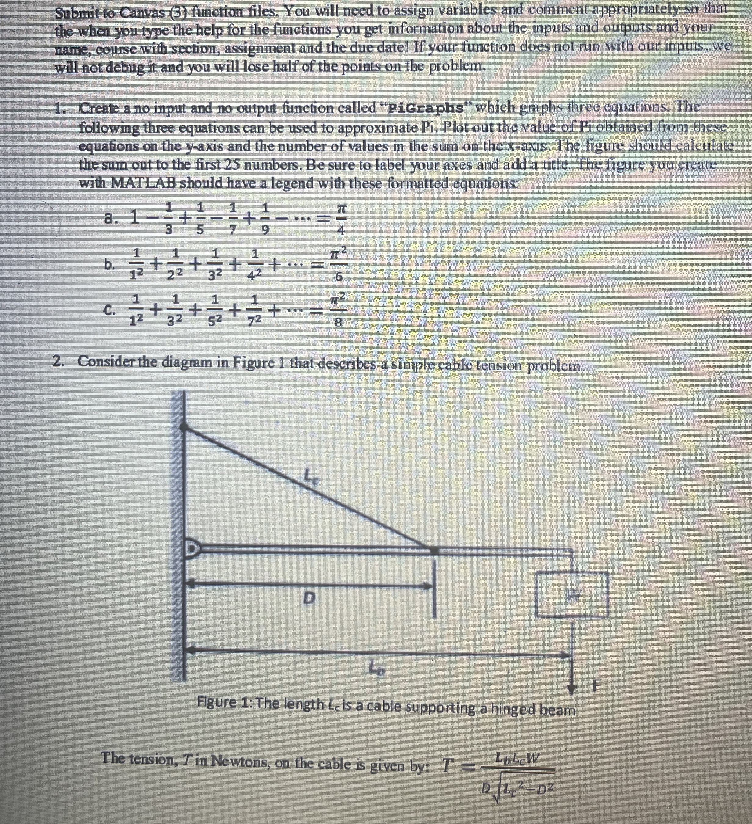 Submit to Canvas ( 3 ) function files. You will
