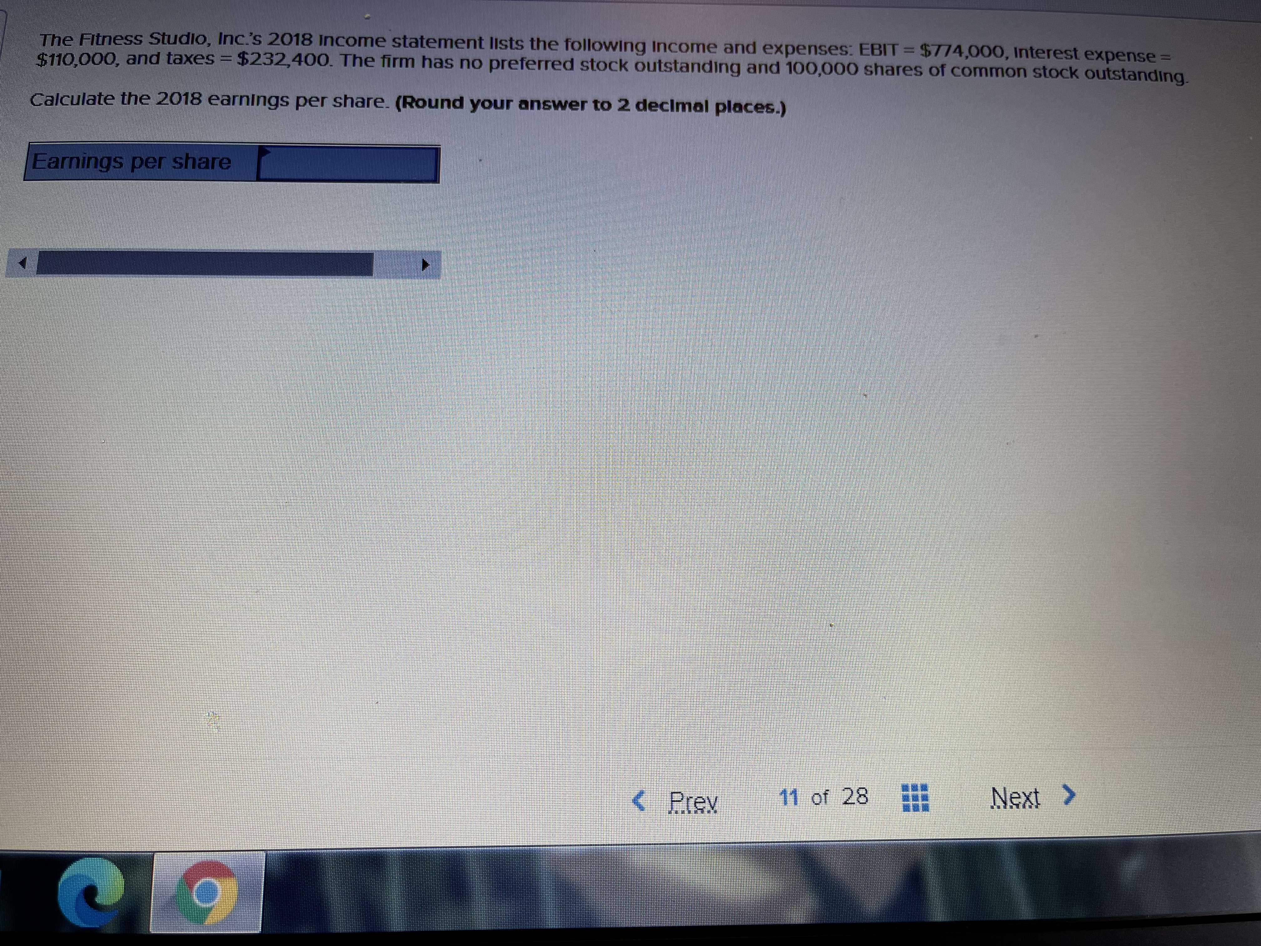 A particular security's default risk premium